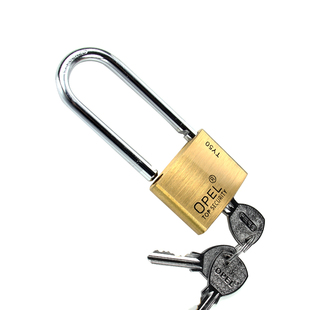 纯铜长梁挂锁U型锁加长锁家用柜门锁铜锁户外防水防雨防锈小锁头