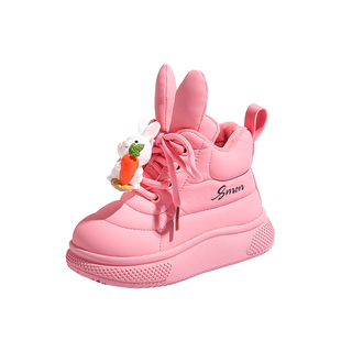 妈妈亲选~女童鞋雪地靴加绒加厚2026冬季款男童冬鞋儿童棉鞋短靴