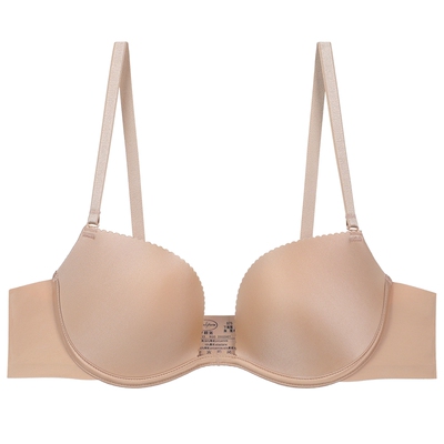 安莉芳专柜新品光面无痕内衣女士大胸显小薄款舒适文胸EB00813