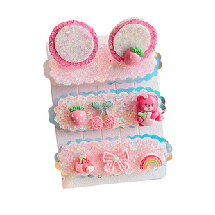 艾莎碎发整理神器儿童刘海贴宝宝头发贴女童碎发贴魔术贴发卡头饰