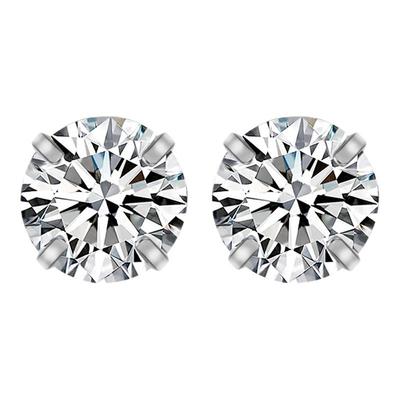 陈伟霆同款莫桑钻耳钉男纯银S999