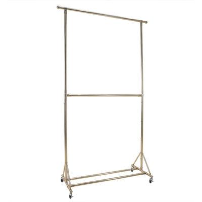 sus304不锈钢双层升降单杆挂衣架