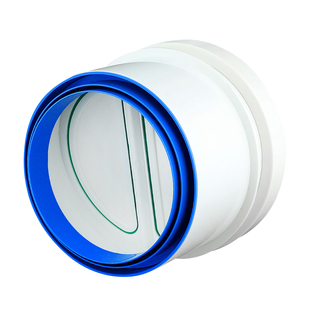 pvc管道止回阀圆形厨房油烟机排烟管止逆阀公共烟道防烟味200 250