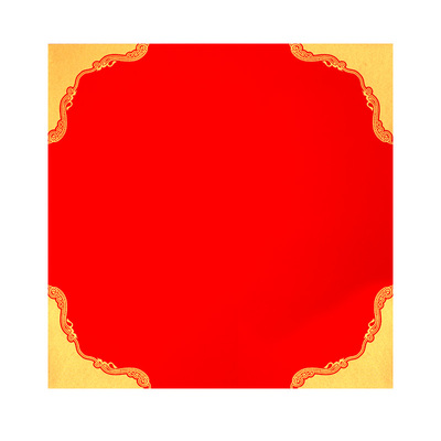 轩泓斗方蜡染宣纸万年红空白斗方