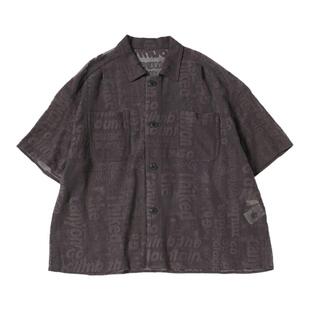 BEAMS BOY女装短袖衬衫2023夏季新品简约舒适微透提花半袖010019X