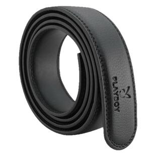 花花公子无头皮带男士不带头真皮腰带头层牛皮自动扣裤带无扣带条