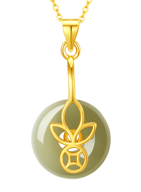 LANZOOM蓝族平安扣项链送女友