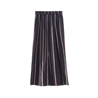 美丽客栈原创高端大码女装直筒裤休闲裤女夏薄款2025新款棉麻裤子