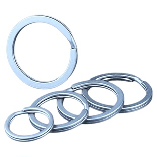 高品质大容量圆圈卡扣钥匙圈钛合金汽车锁匙扣挂件DIY材料钥匙扣