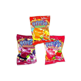 3个装 日本本土宝宝趣味零食水果味钻石戒指硬糖儿童复古零食糖果