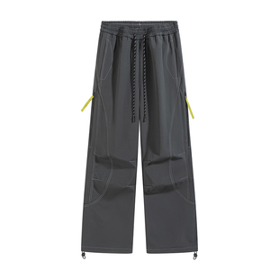 回力加绒冲锋裤男女款秋冬季2025新款加厚保暖男生工装伞兵休闲裤