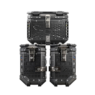 星骑侠适用本NX500摩托车三箱铝合金侧边箱尾箱侧箱后备箱NX400田