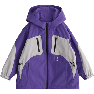 NNGZ女童三合一冲锋外套加绒内胆防风防泼水冬季儿童山系户外童装