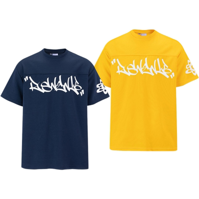 RsnenLB美式网眼涂鸦短袖T恤