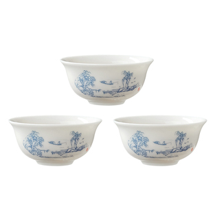 金灶KP-75C功夫茶杯家用泡茶喝茶专用小杯手绘青花陶瓷耐热品茗杯