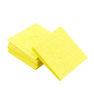 936烙铁海绵烙铁头清洁海绵耐高温烙铁海棉加厚15mm黄色方形海绵6