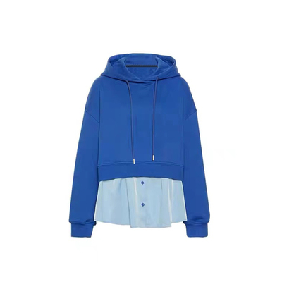 孕妇装春时尚衬衫拼接设计感卫衣