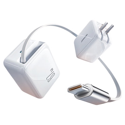 新款快充伸缩线充电器67W氮化镓