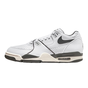 Nike耐克男鞋AIR FLIGHT '89 LOW灰白黑低帮复古篮球鞋HJ4484-101