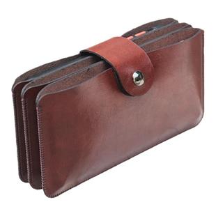 三部手机壳三合一3层钱包式多功能收纳包超轻薄保护皮套手拿横款