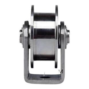 通用平移门轨道滑轮不锈钢H型U型V型槽轮电动门底轮夹轮导向滚轮