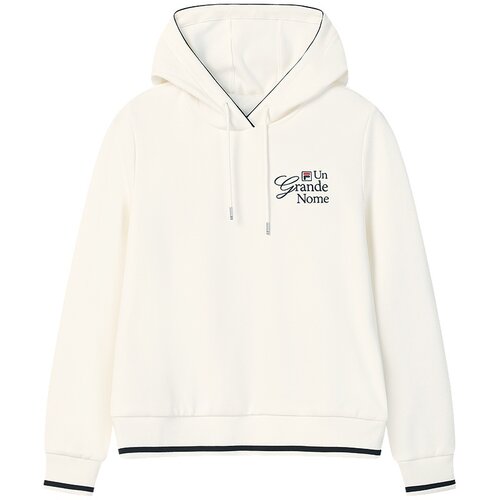 FILA 斐乐官方女子连帽卫衣2026春新款时尚休闲舒适针织长袖上衣