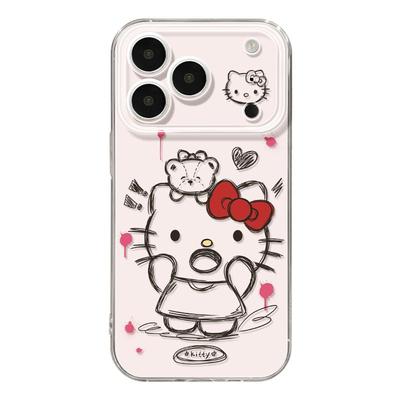 小熊kt猫适用iphone17手机壳苹果17promax新款2025高级感16pro外壳的11网红爆款ip15超好看镜头13全包12透明