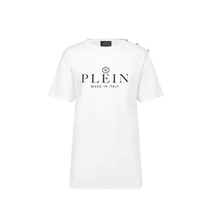 PHILIPP PLEIN 2026年夏季女士上衣简约字母Logo纯色T恤短袖