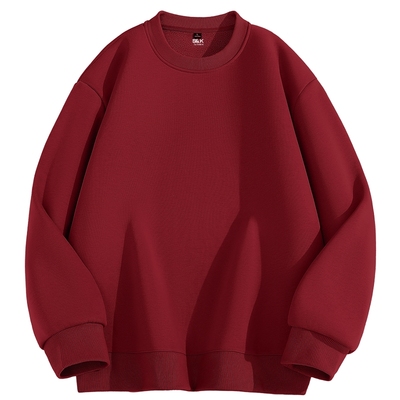 加绒卫衣男款冬季圆领保暖长袖