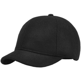 短帽檐羊毛呢帽子男冬天保暖棒球帽男韩版ins百搭潮牌时尚鸭舌帽