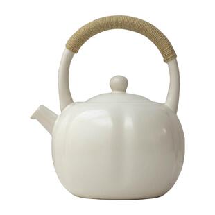 器想茶谈围炉煮茶烤火炉套装白陶瓷提梁煮茶壶户外白泥炉功夫茶具