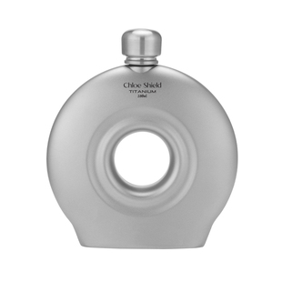 蔻盾纯钛随身酒壶户外露营钛扁酒壶钛合金加厚三两半白便携式酒壶