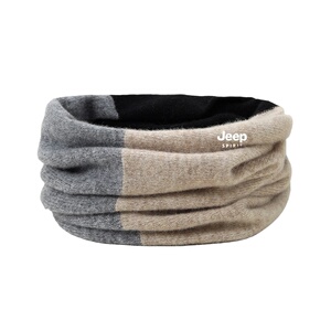 jeep吉普纯羊毛围脖冬季2025新款男士拼色脖套户外骑行运动保暖女