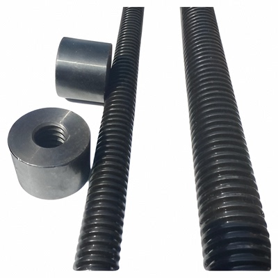 45#钢T形丝杆梯形螺母T型牙丝杠