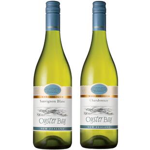 Oyster Bay 蚝湾新西兰进口长相思白葡萄酒霞多丽干白 2瓶组合装