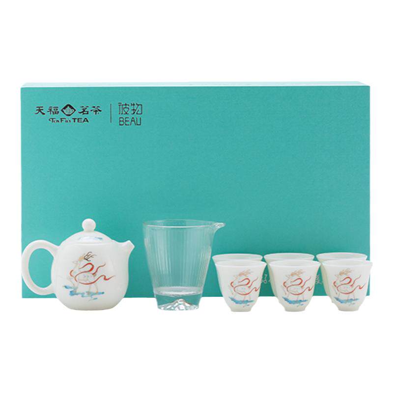 天福茗茶彼物一路（鹿）相伴壶组整套茶具