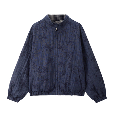 Giordano双面穿短外套提花