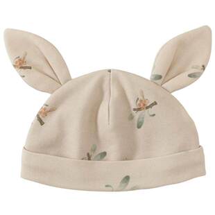 婴儿胎帽新生儿纯棉a类护头囟门帽甜美可爱兔耳朵帽春秋宝宝帽子
