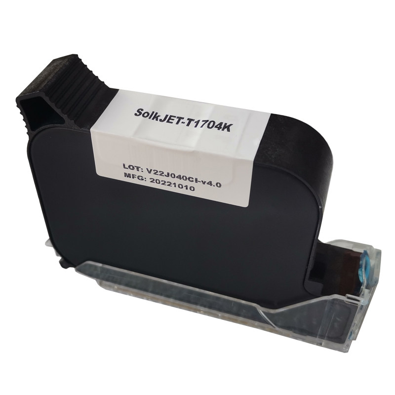 SolkJET-T1704K/IQ800/880手持喷码机原装进口溶剂快干型黑色墨盒