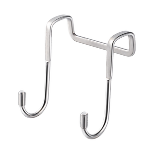 304不锈钢s型挂钩厨房柜门挂钩家用宿舍门后挂衣钩免打孔衣柜双钩