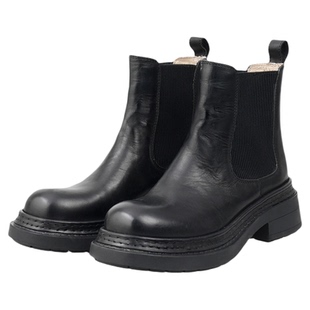 Corinna di Marsala英伦风真皮切尔西靴女2025新款厚底增高短靴