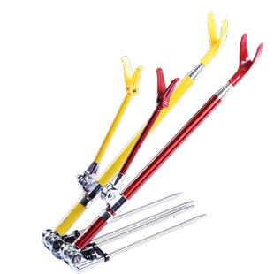 渤洋鱼竿炮台支架带地插钓箱钓椅专用三合一多功能鱼竿架钓鱼用品