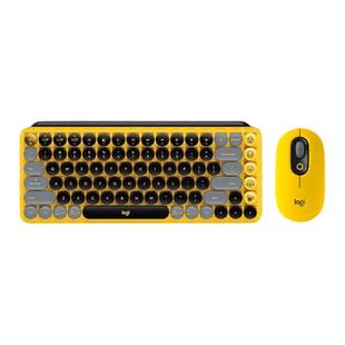 罗技POP泡泡无线蓝牙机械键盘办公键鼠套装ipad笔记本电脑MAC茶轴