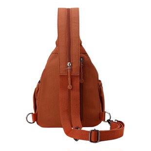 小背包女2025新款女士日常通勤两用斜挎胸包小型多层多口袋双肩包