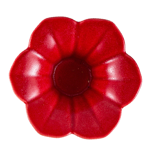 复古花瓣味碟日料店小碟子陶瓷家用调味碟火锅店蘸料碟中式餐厅碟