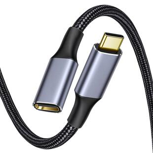萨科雷Type-C公对母延长线usb3.1gen2数据线10gbs扩展坞C口转接适用手机电脑笔记本任天堂switchPD100W加长线