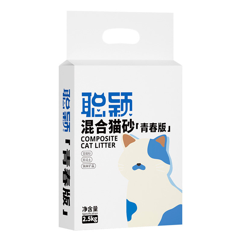 聪颖高性价比豆腐膨润土混合猫砂