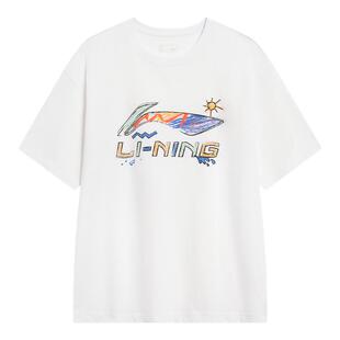 李宁T恤圆领运动生活系列舒适男上衣简约2026新款宽松夏透气短袖