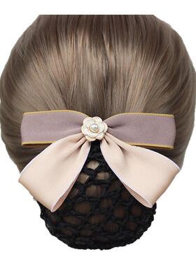 蝴蝶结发网发夹优质发网钢夹清新