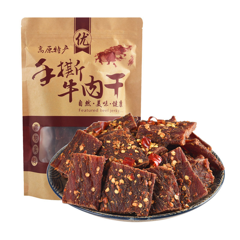 川西正宗风干牛肉干散装大凉山特产手撕麻辣青花椒健身小零食营养